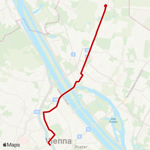 Wiener Linien Schottenring - Stammersdorf map