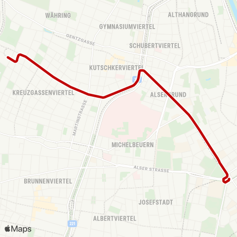 Wiener Linien Schottentor - Antonigasse map