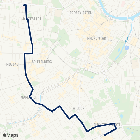 Wiener Linien Piaristengasse - Hauptbahnhof map