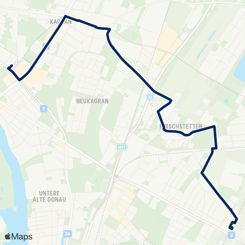 Wiener Linien Kagran - Aspernstraße map