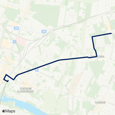 Wiener Linien Floridsdorf - Großfeldsiedlung map