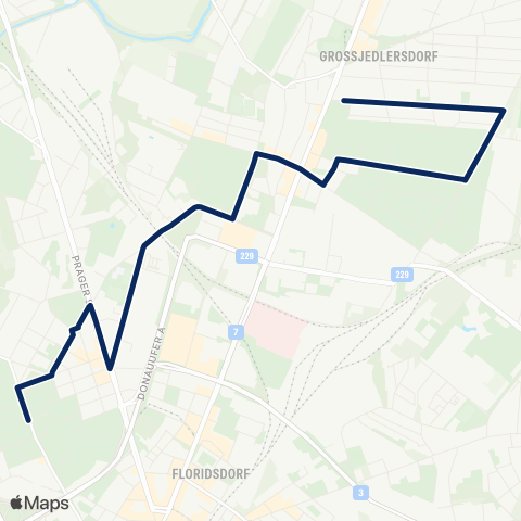 Wiener Linien Jedlesee, Bellgasse - Carabelligasse map