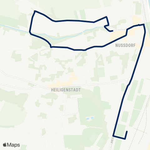 Wiener Linien Nußdorf, Beethovengang - Nußdorf Friedhof - Heiligenstädter Friedhof map