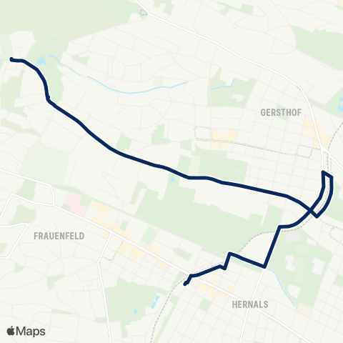 Wiener Linien Hernals - Schafberghöhe map