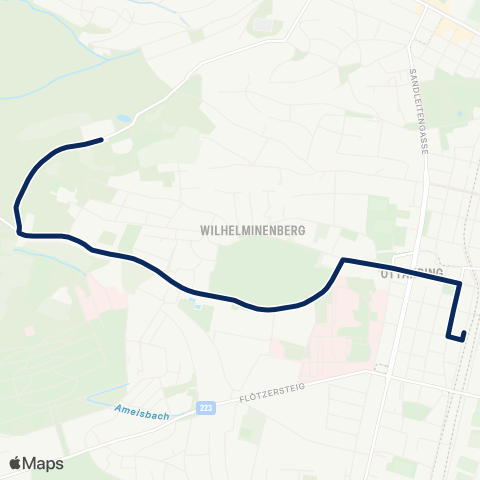 Wiener Linien Ottakring - Wilhelminenberg map