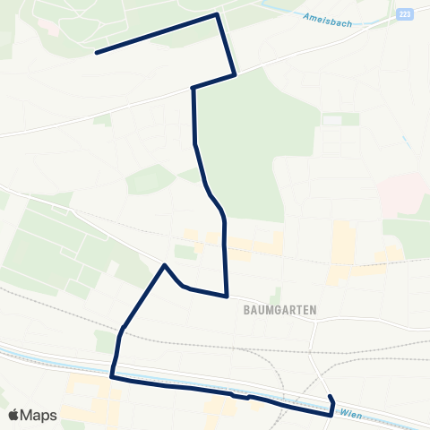 Wiener Linien Unter St. Veit - Klinik Penzing map