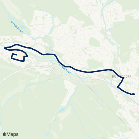 Wiener Linien Hütteldorf - Auhof map
