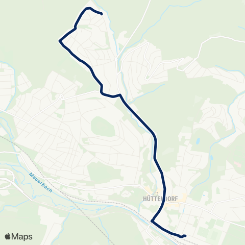 Wiener Linien Hütteldorf - Jägerwaldsiedlung map