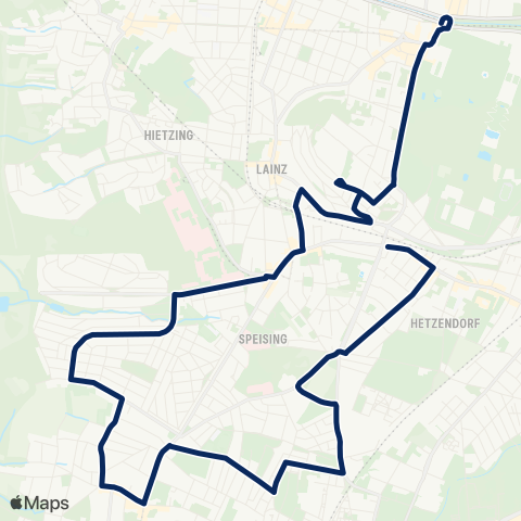 Wiener Linien Hietzing - Atzgersdorf map