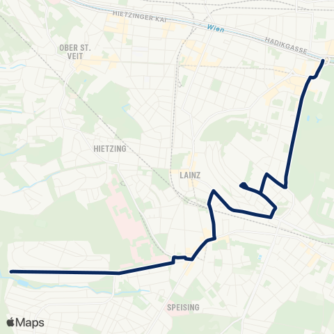 Wiener Linien Hietzing - Lainzer Tor map