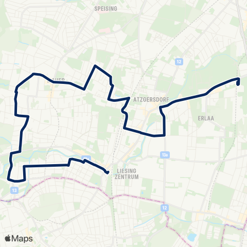 Wiener Linien Alterlaa - Liesing map