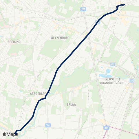 Wiener Linien Meidling, Eichenstr. - Liesing map