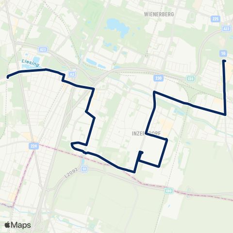 Wiener Linien Alaudagasse - Alterlaa map