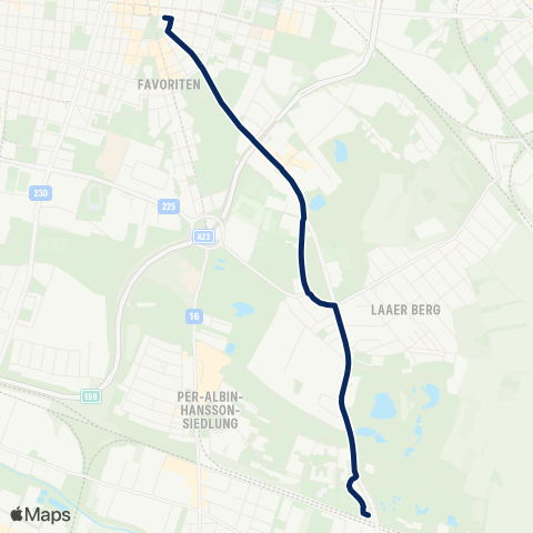 Wiener Linien Reumannplatz - Oberlaa map