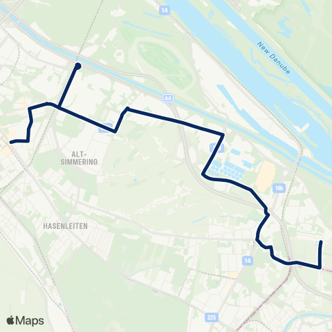 Wiener Linien Enkplatz - Alberner Hafen map