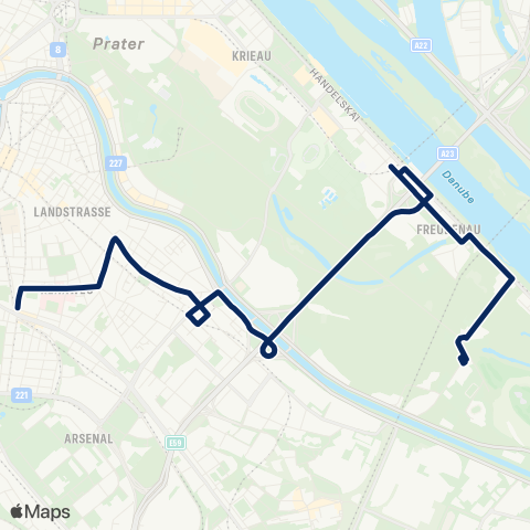 Wiener Linien Rennweg - Lusthaus map