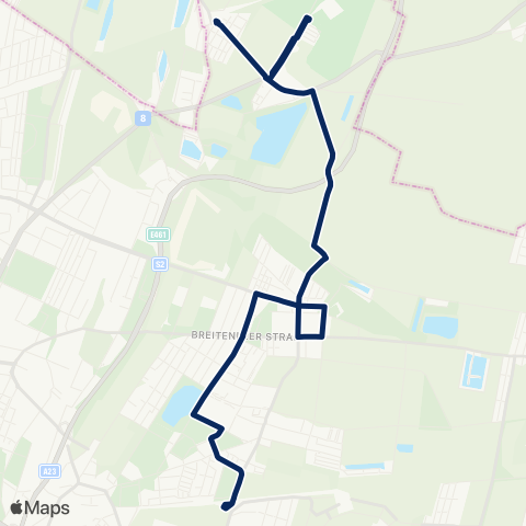 Wiener Linien Hausfeldstraße - Breitenlee, Rautenweg map