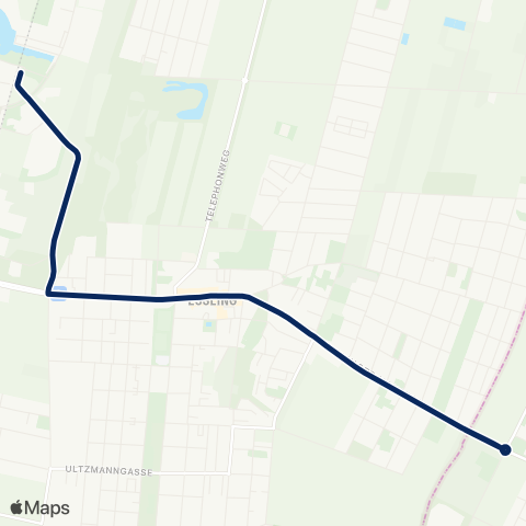 Wiener Linien Seestadt - Eßling, Stadtgrenze map