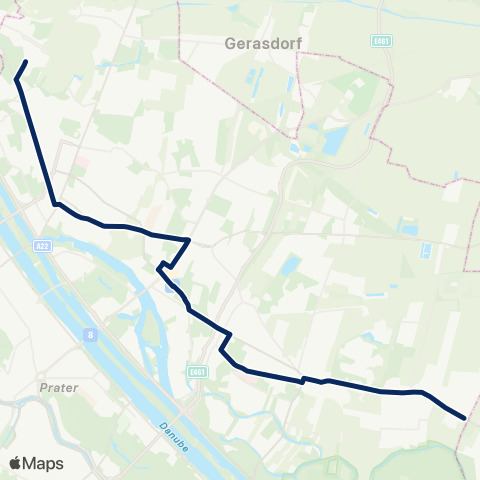 Wiener Linien Kagraner Platz - Strebersdorf,Edmund-Hawranek-Platz map