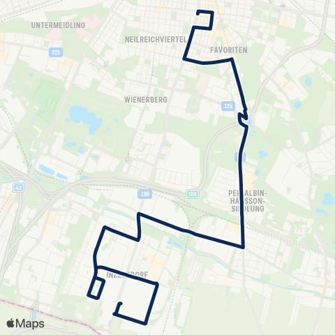 Wiener Linien Quellenplatz - Inzersdorf, Großmarkt map