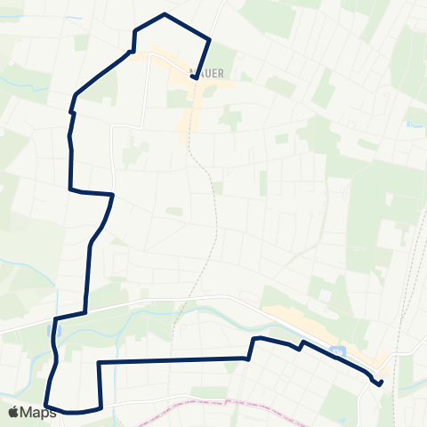 Wiener Linien Liesing - Kalksburg, Lodererweg map