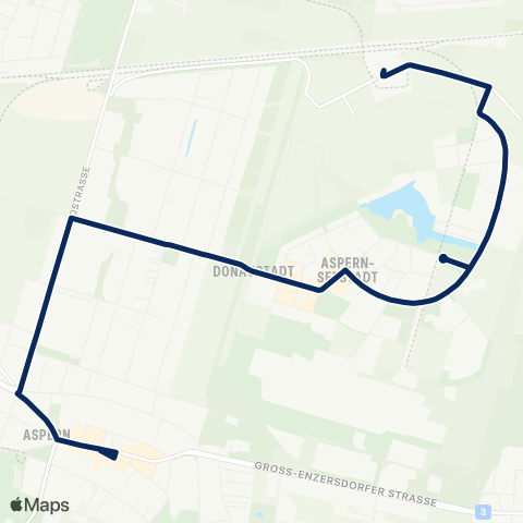 Wiener Linien Siegesplatz - Aspern Nord map