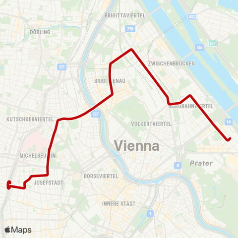 Wiener Linien Hillerstraße - Josefstädter Straße map