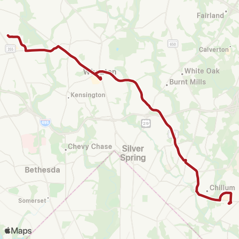 Metrobus University Blvd map