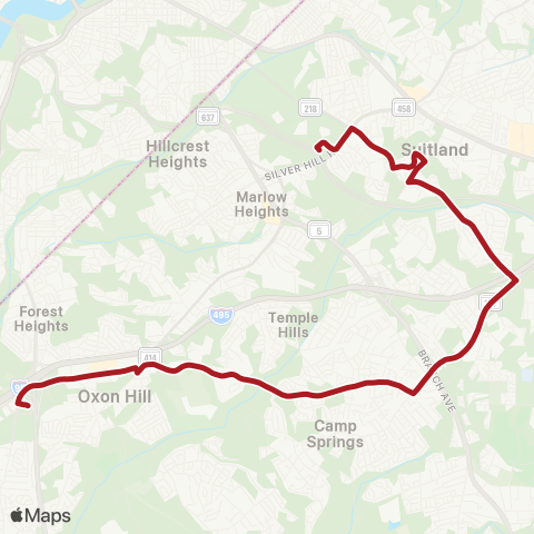 Metrobus Brinkley Rd map
