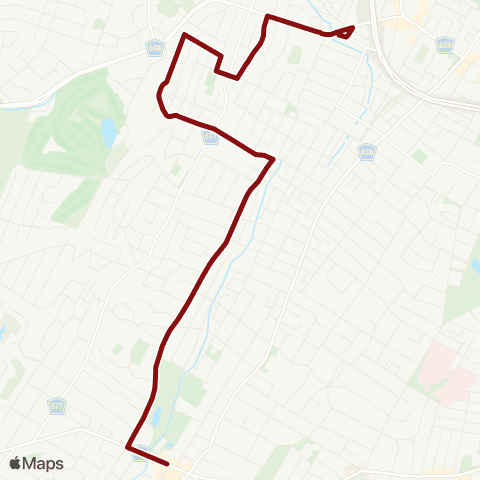 West Orange Jitney Northern Gregory/Valley map