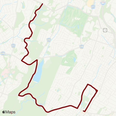 West Orange Jitney Bel Air/Vizcaya/Merklin/Dogwood/Oaks/Korwel/Woods End map