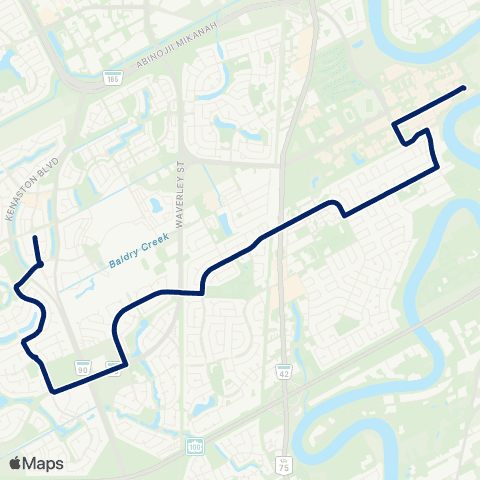 Winnipeg Transit Dalhousie map
