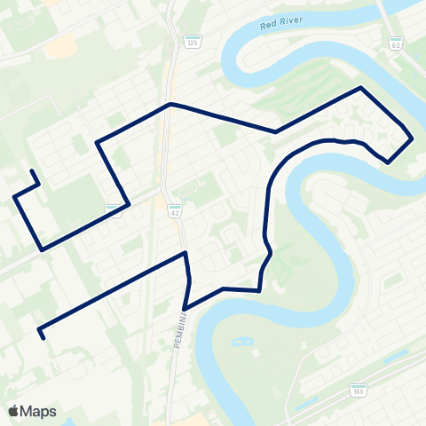 Winnipeg Transit Wildwood map