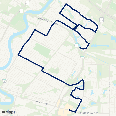 Winnipeg Transit Concordia - North Kildonan map
