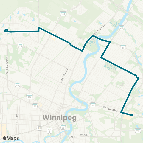 Winnipeg Transit Panet - Adsum map