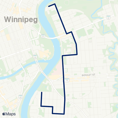 Winnipeg Transit Tache map