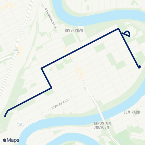 Winnipeg Transit Morley map
