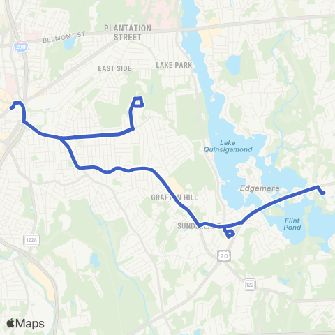 WRTA Southwest Commons Dta Offices map