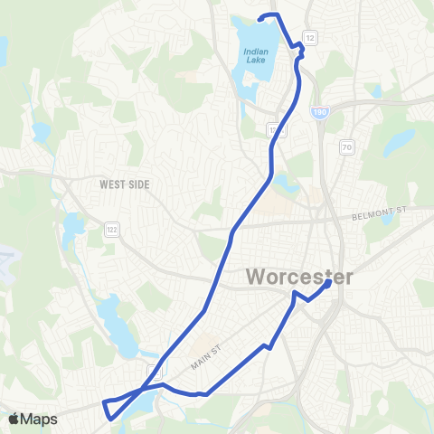 WRTA Canterbury St. / Webster Sq. Plaza / Pk Ave Connec map