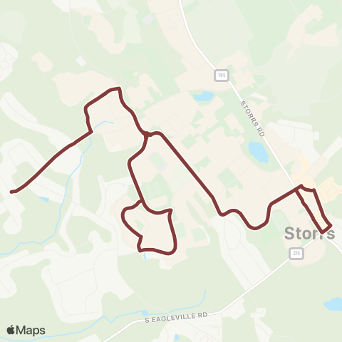 Windham Region Transit District (WRTD) Red / Silver Combined map