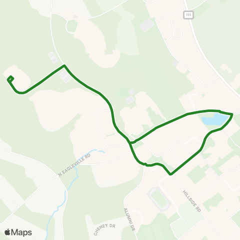 Windham Region Transit District (WRTD) Green Line map