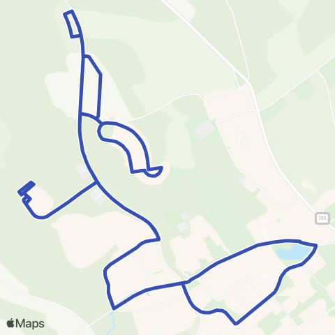 Windham Region Transit District (WRTD) Blue / Parking Express map