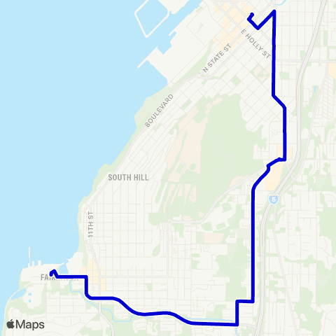 WTA Samish / Fairhaven&Samish / Downtown map