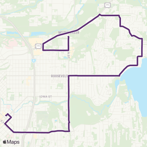 WTA Sunset&Downtown map