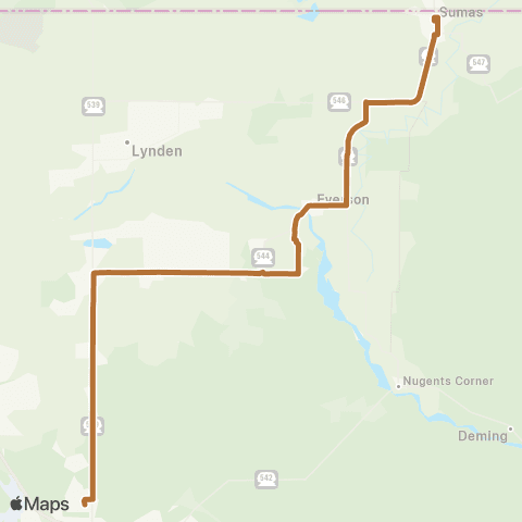 WTA Everson / Nooksack / Sumas&Cordata map