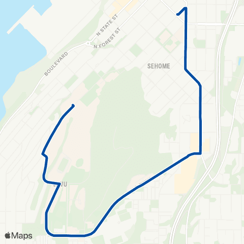 WTA WWU&Samish map