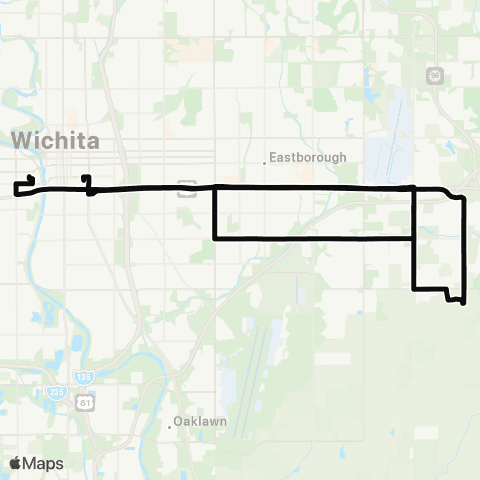 Wichita Transit Southeast High School map