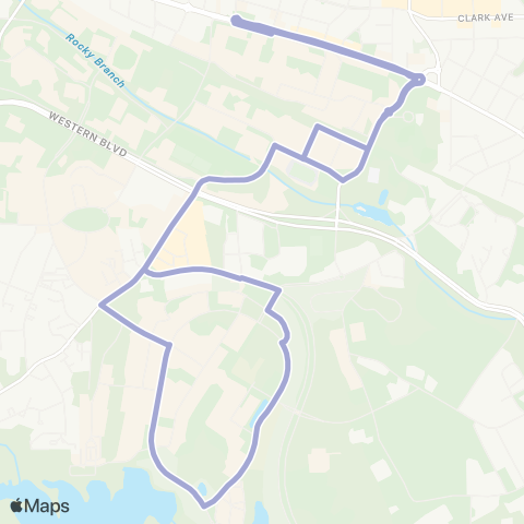Wolfline Centennial Campus - Main Campus map