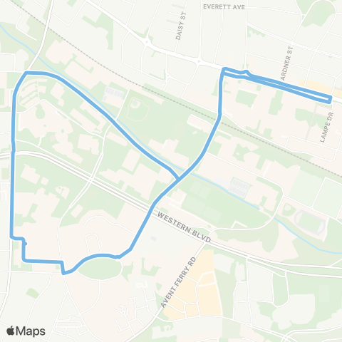Wolfline Varsity Lot & McKimmon Center map