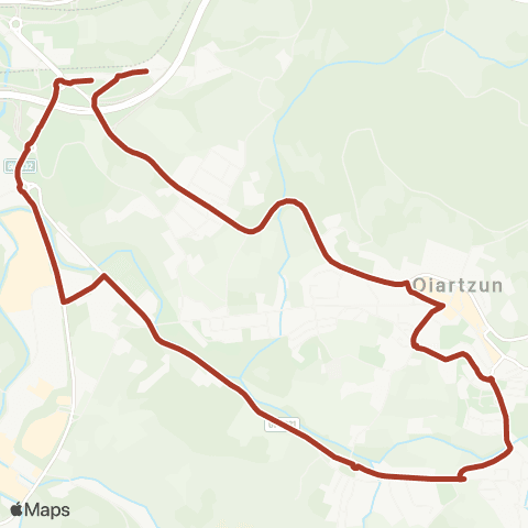 Xorrola Oiartzun-Xorrola map